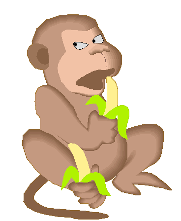 monkey with bananas